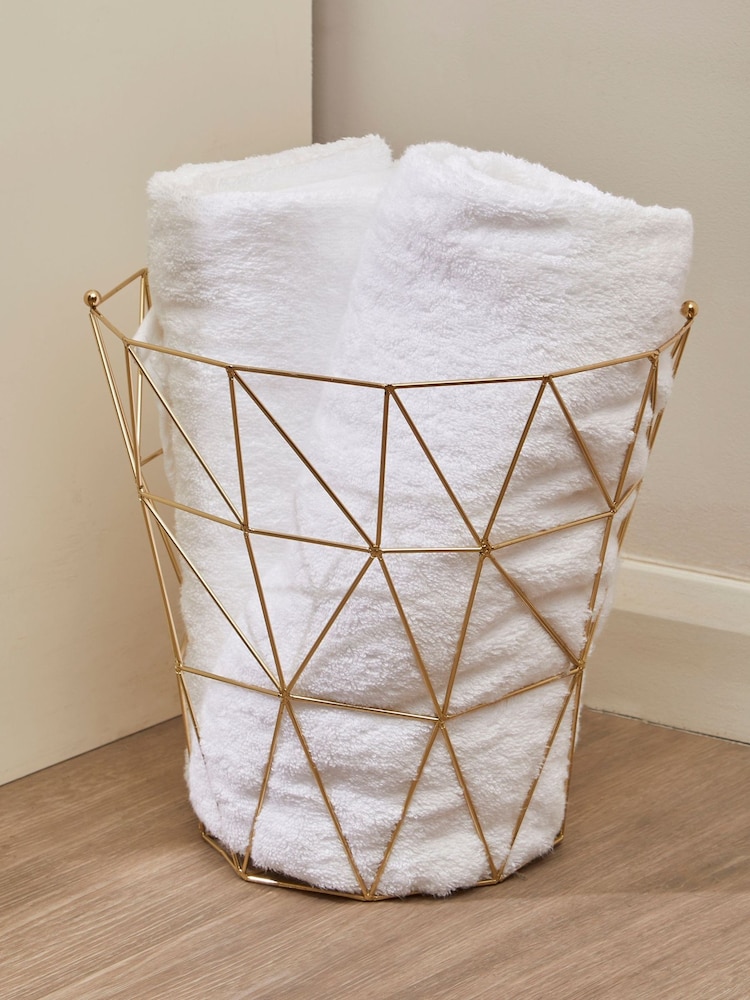 Interiors by Premier Gold Vertex Storage Basket - Image 1 of 2 Interiors by Premier Gold Vertex Storage Basket - Image 1 of 2