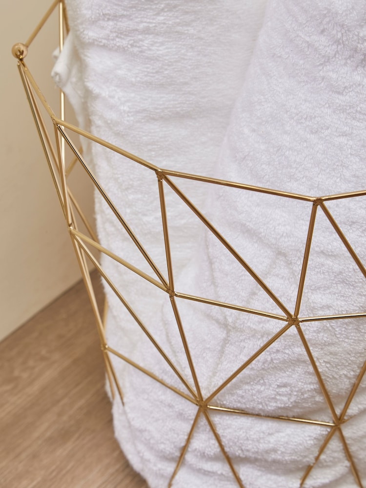Interiors by Premier Gold Vertex Storage Basket - Image 2 of 2 Interiors by Premier Gold Vertex Storage Basket - Image 2 of 2