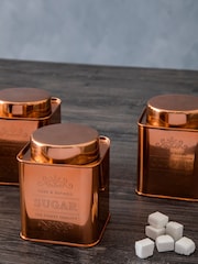 Maison by Premier Copper Chai Square Canisters - Image 1 of 3