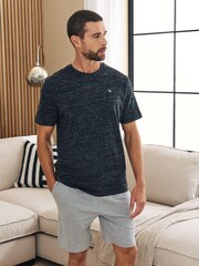 Black/Grey Shorts Pyjamas Set 2 Pack - Image 2 of 11