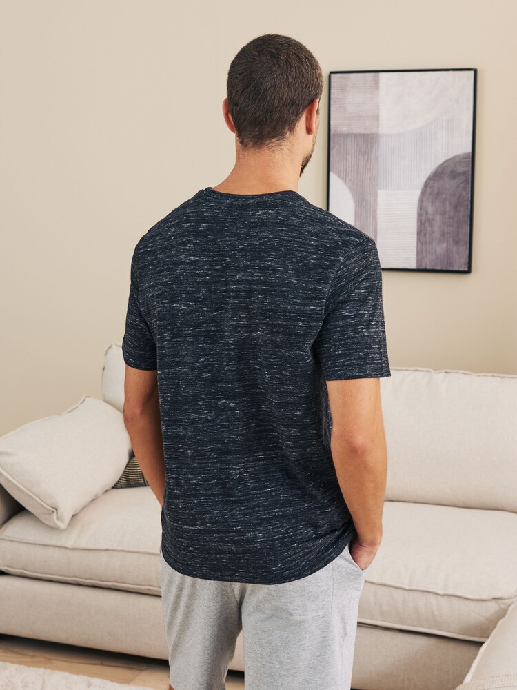 Black/Grey Shorts Pyjamas Set 2 Pack - Image 3 of 11