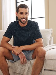 Black/Grey Shorts Pyjamas Set 2 Pack - Image 4 of 11