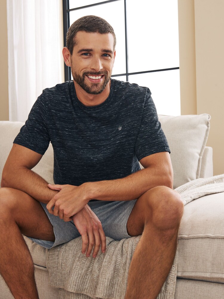 Black/Grey Shorts Pyjamas Set 2 Pack - Image 4 of 11