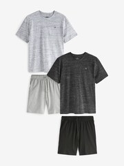 Black/Grey Shorts Pyjamas Set 2 Pack - Image 7 of 11