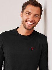Schwarz - Pyjama aus Jersey - Bild 3 von 7