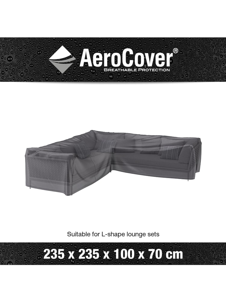 Aerocover Grey Lounge Set L-Shape 235 x 235 x 100 x 70 - Image 4 of 4