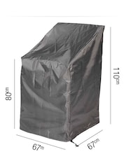 Aerocover Grey Stackable Chair 67 x 67 x 80/110 - Image 1 of 4