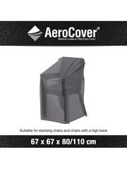 Aerocover Grey Stackable Chair 67 x 67 x 80/110 - Image 4 of 4