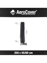 Aerocover Grey Free Arm Parasol 250 x 55/60 - Image 2 of 3