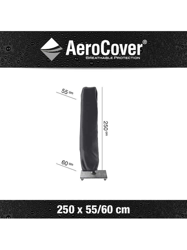 Aerocover Grey Free Arm Parasol 250 x 55/60 - Image 2 of 3