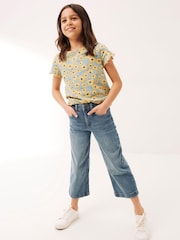 FatFace Blue Wide Leg Jeans - Image 1 of 4
