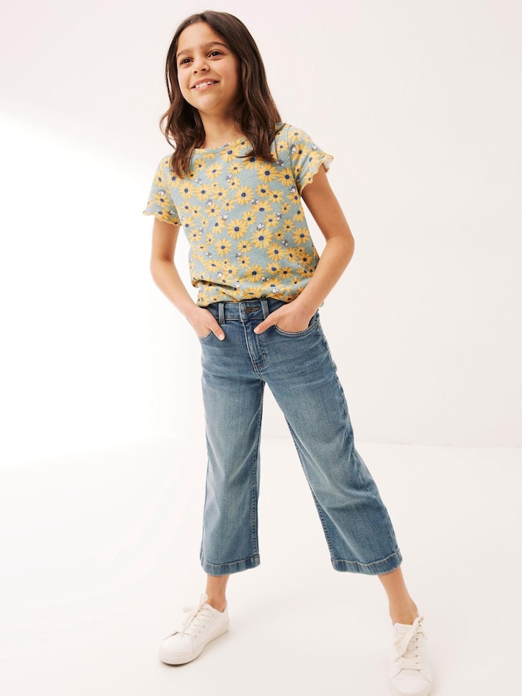 FatFace Blue Wide Leg Jeans - Image 1 of 4
