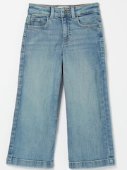 FatFace Blue Wide Leg Jeans - Image 4 of 4