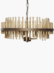 French Connection Gold Pipe Ceiling Light - Image 2 of 2