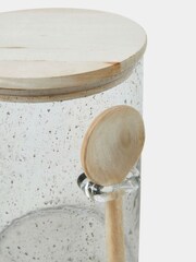 French Connection Clear Glass Large Storage Jar - Image 1 of 1