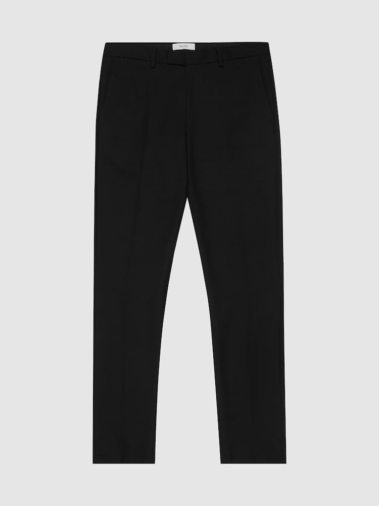 Reiss Black Eastbury Slim Fit Chinos - Image 2 of 6