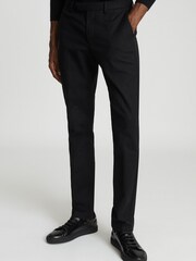 Reiss Black Eastbury Slim Fit Chinos - Image 3 of 6