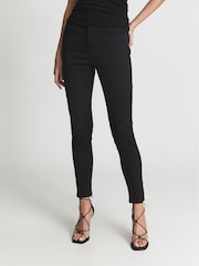 Reiss Black Lux Mid Rise Skinny Jeans - Image 3 of 6