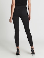 Reiss Black Lux Mid Rise Skinny Jeans - Image 5 of 6