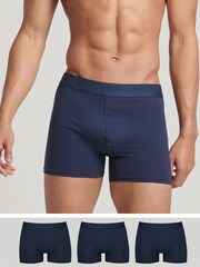 modra - Superdry Bokserji iz organskega bombaža 3 paket - Slika 1 iz 4