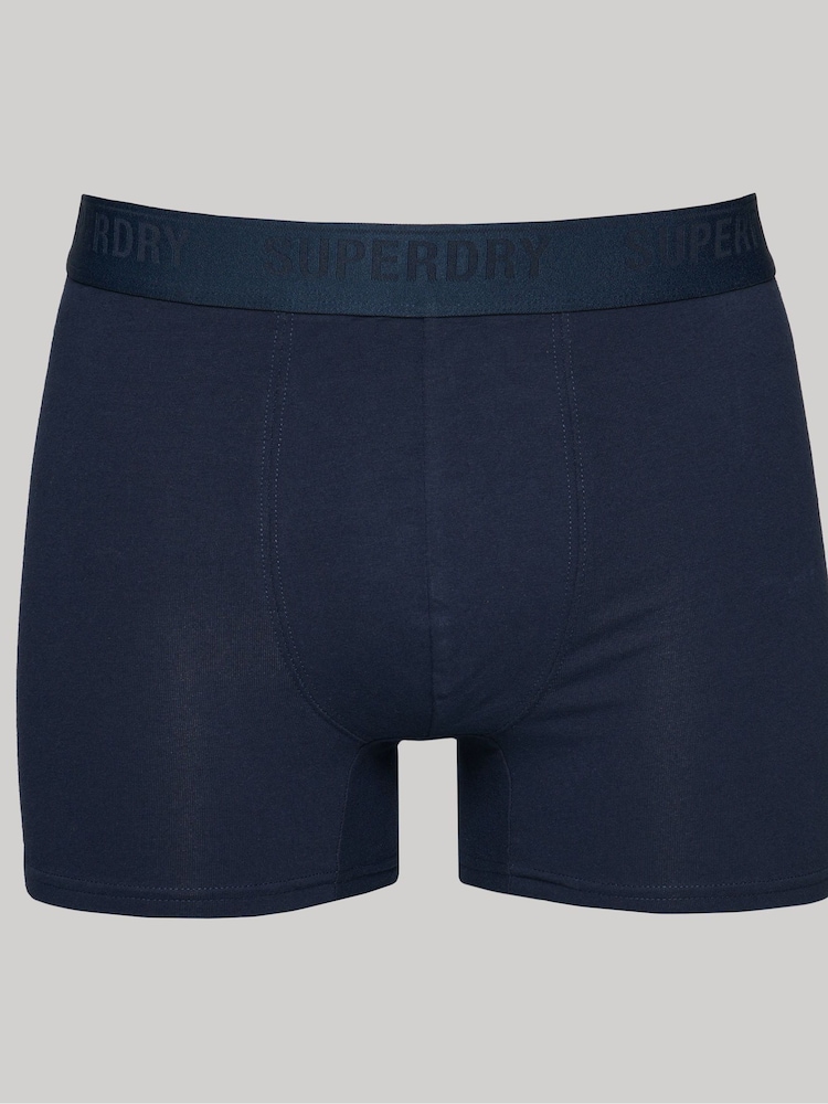 modra - Superdry Bokserji iz organskega bombaža 3 paket - Slika 4 iz 4