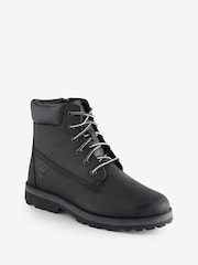 Timberland Kids Black Courma Traditional Six-Inch Boots - Image 3 of 6