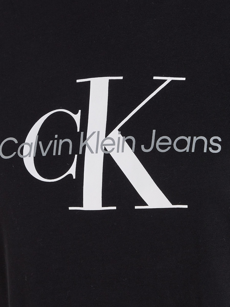 Черный - Calvin Klein Jeans 100% Хлопок Core Monogram Regular черный футболка - Image 5 of 5