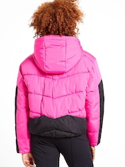 Pink Dare 2b x Next Eventual Hooded Puffer Jacket - Image 2 of 10