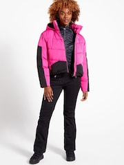 Pink Dare 2b x Next Eventual Hooded Puffer Jacket - Image 4 of 10