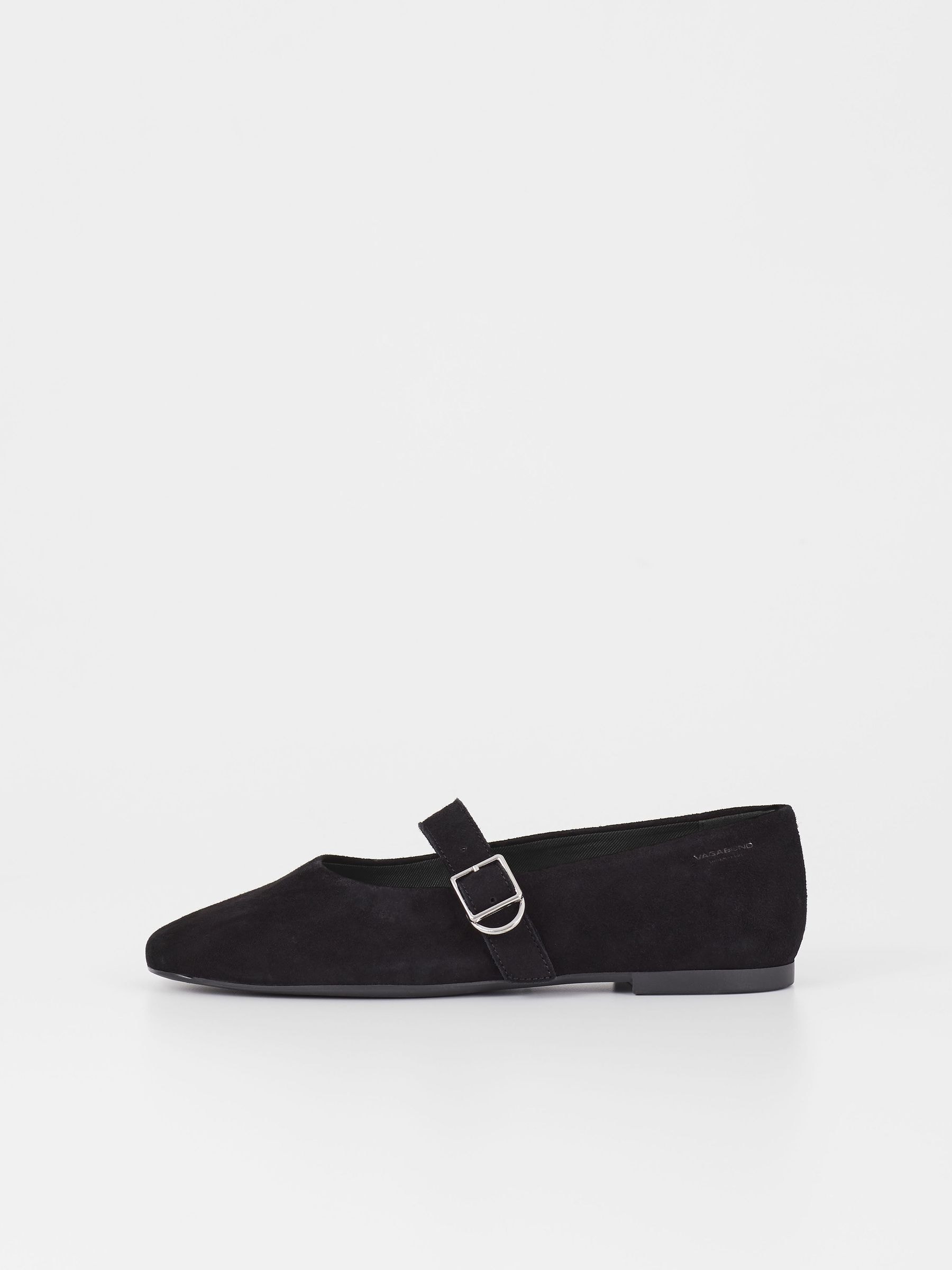 Vagabond Shoemakers Jolin Suede Mary Jane Black Shoes