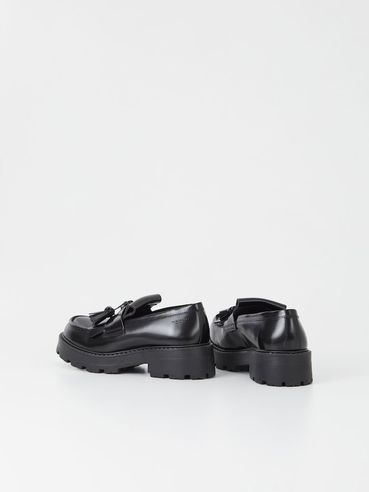 Vagabond Shoemakers Cosmo Fringe Tasssle Black Loafers - Image 3 of 3