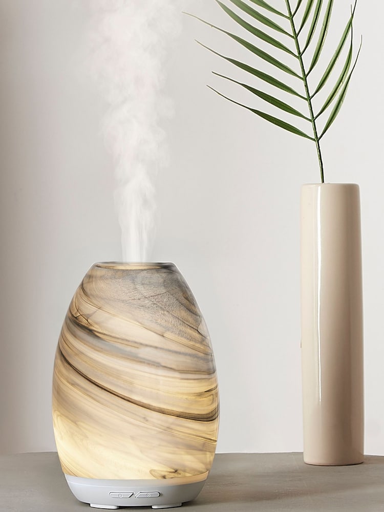 Made by Zen Jasper Patterned Glass Aroma Electric Diffuser with Breathing Light - Image 1 of 3