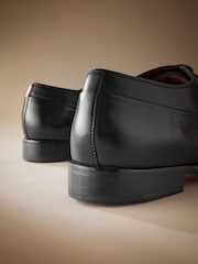 Black Signature Leather Oxford Toe Cap Shoes - Image 5 of 5