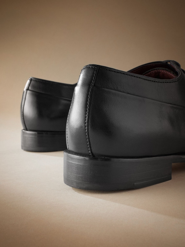 Black Signature Leather Oxford Toe Cap Shoes - Image 5 of 5 Black Signature Leather Oxford Toe Cap Shoes - Image 5 of 5