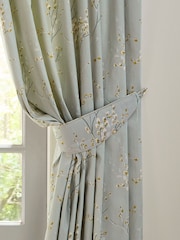 Laura Ashley Sage Green Sage Green Pussy Willow Set of 2 Curtain Tie Backs - Image 1 of 1