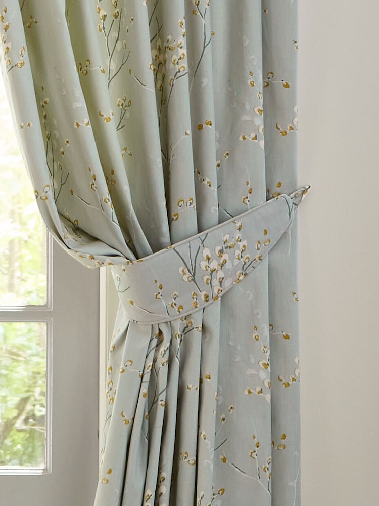 Laura Ashley Sage Green Sage Green Pussy Willow Set of 2 Curtain Tie Backs - Image 1 of 1