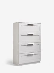 Grey Flynn 4 Drawer Chest of Drawers - Image 6 of 10