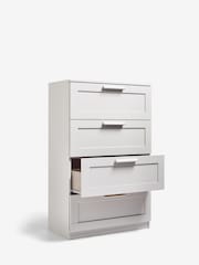 Grey Flynn 4 Drawer Chest of Drawers - Image 7 of 10