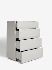 Dark Natural Sloane Glass 5 Drawer Collection Luxe Chest of Drawers - Image 3 of 8