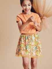 Multi Floral Sequin Skirt (3-16yrs) - Image 1 of 6