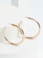 Gold Tone Taper Hoop Earrings - Image 1 of 1