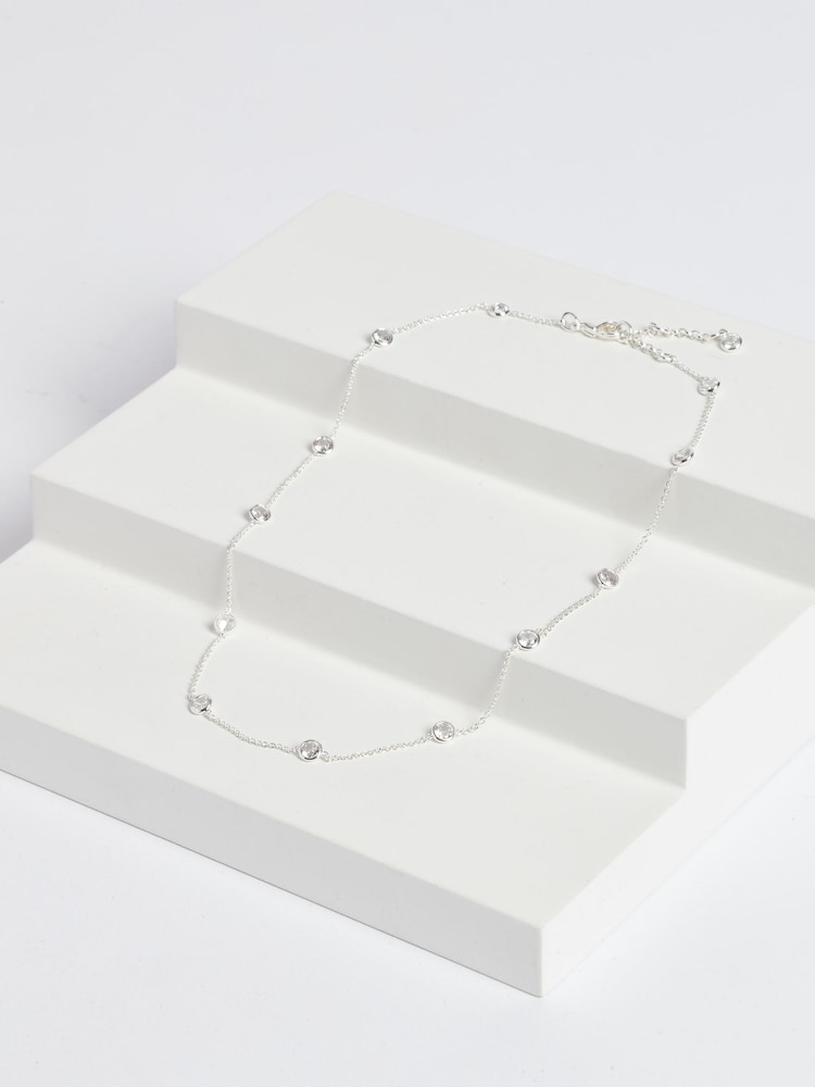 Silver Plated Sparkle Necklace - Image 1 of 2