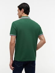 Tommy Hilfiger Green Regular Fit Tipped Polo Shirt - Image 2 of 5