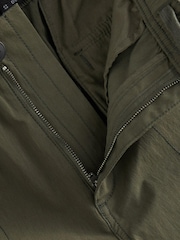 Khaki Green Regular Tapered Stretch Cargo Joggers - Image 10 of 12