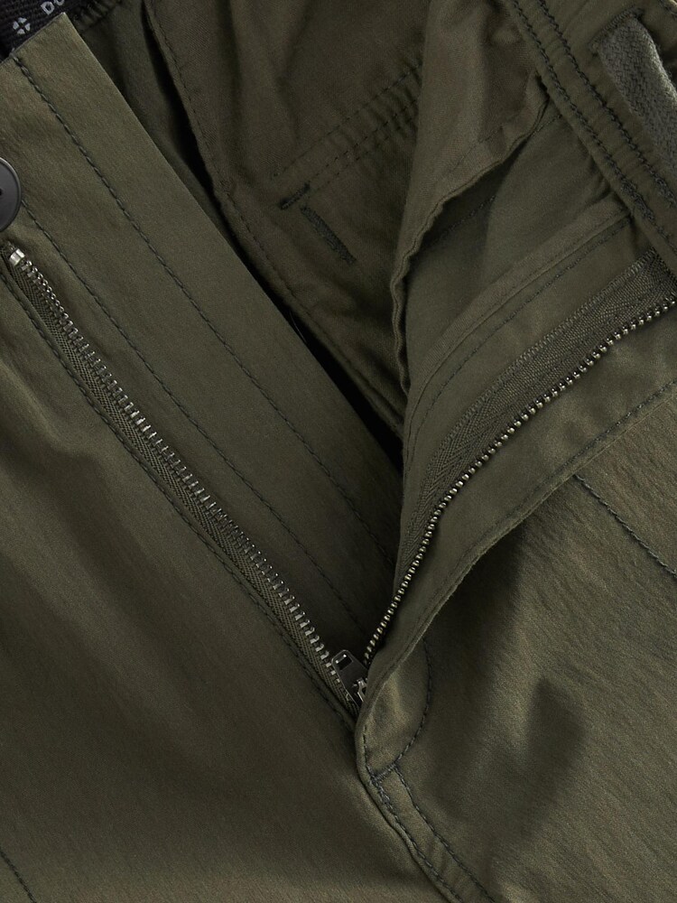 Khaki Green Regular Tapered Stretch Cargo Joggers - Image 10 of 12