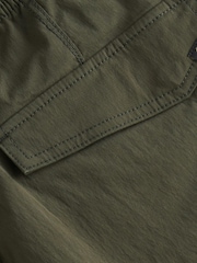Khaki Green Regular Tapered Stretch Cargo Joggers - Image 11 of 12