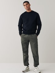Khaki Green Regular Tapered Stretch Cargo Joggers - Image 2 of 12