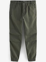 Khaki Green Regular Tapered Stretch Cargo Joggers - Image 6 of 12