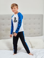 Blue PlayStation Pyjamas 2 Pack (3-16yrs) - Image 1 of 9