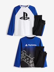 Blue PlayStation Pyjamas 2 Pack (3-16yrs) - Image 6 of 9